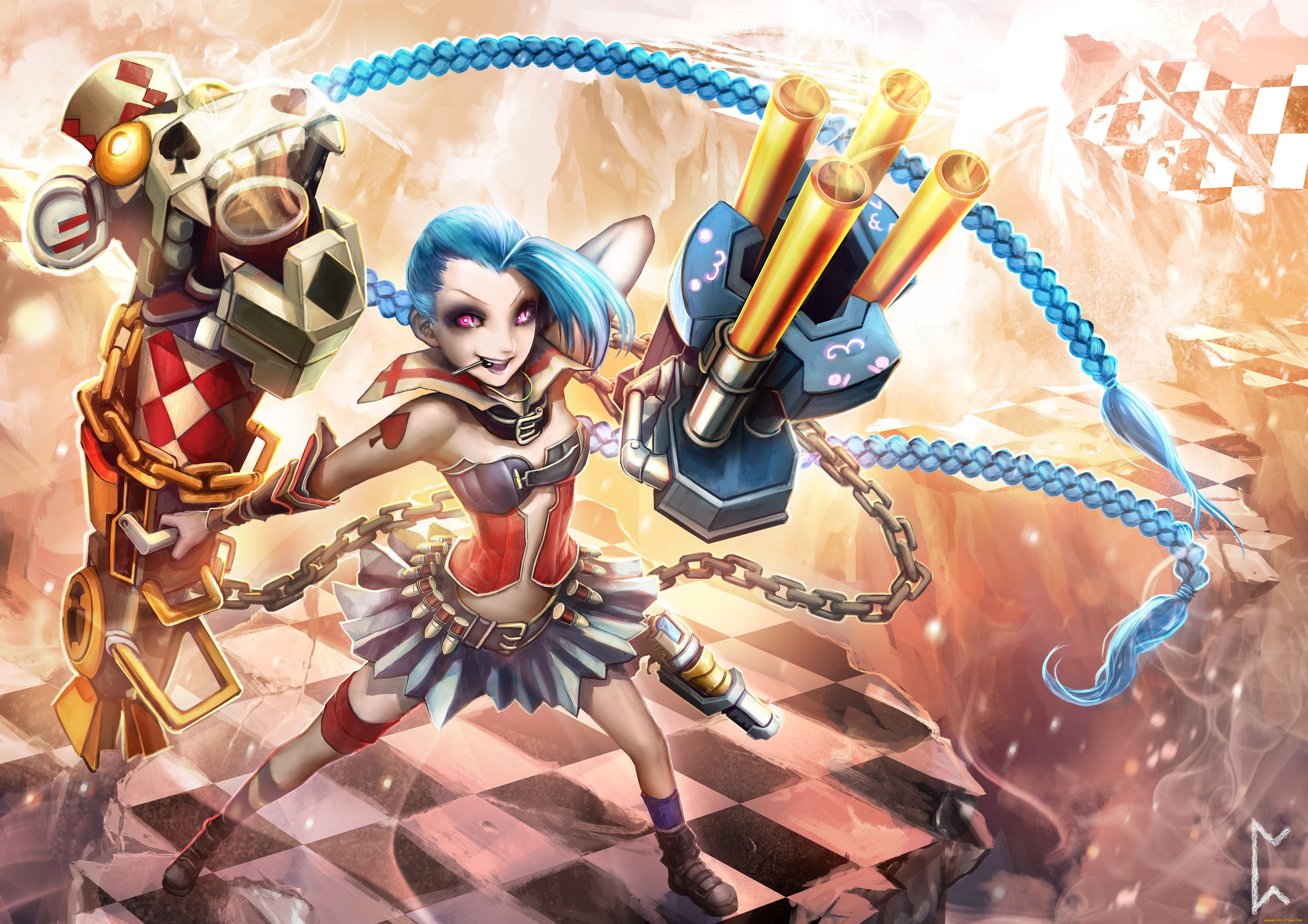  , league of legends, art, gevurah-studios, , jinx, , , , league, of, legends